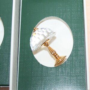 Swarovski Crystal Hoop Henna Pierced Earrings 1019082  MIB W/COA